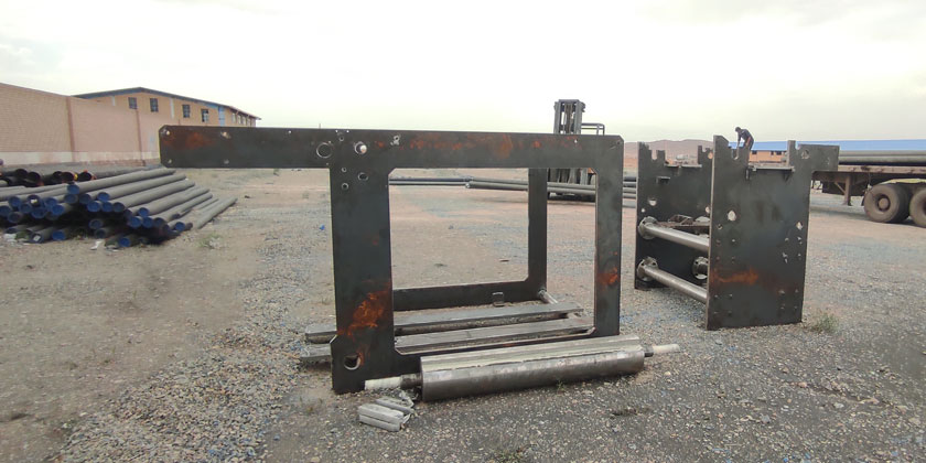 نمونه کار سندبلاست شاسی دستگاه راشاکار