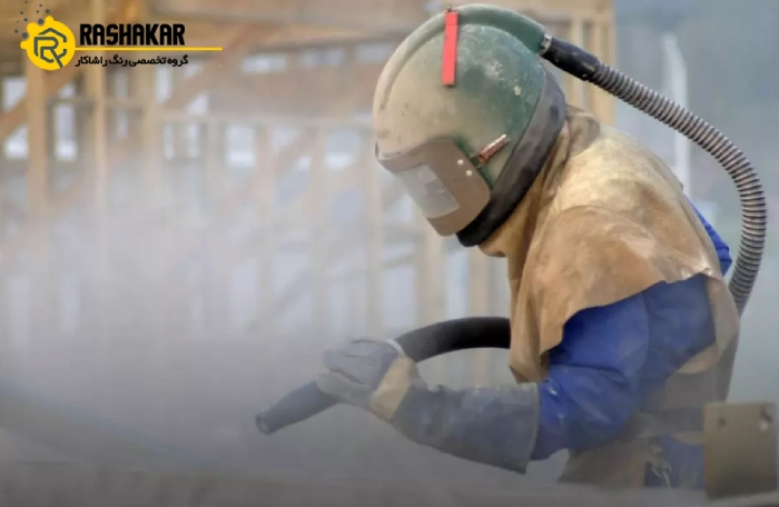 سندبلاست لوله پروفیل