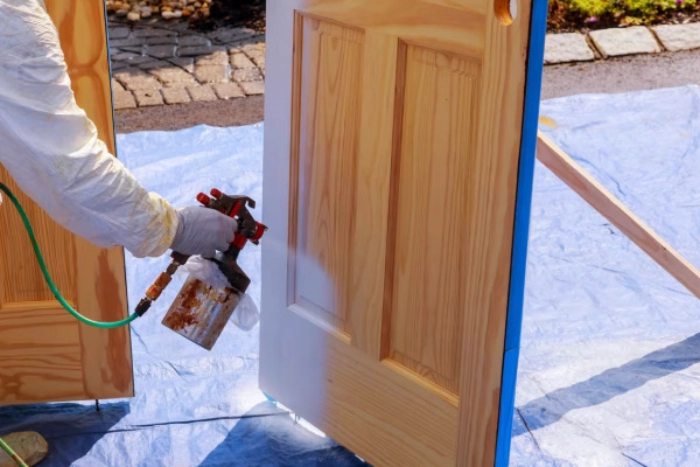 نکات مهم برای رنگ مناسب درب چوبی